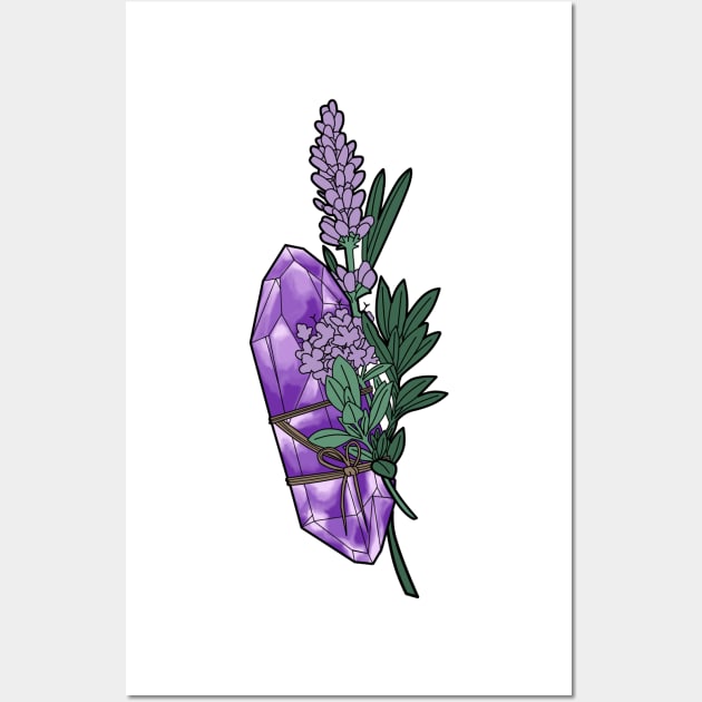 Amethyst and lavender Wall Art by Qwerty